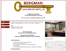 Tablet Screenshot of bergmanlock.com